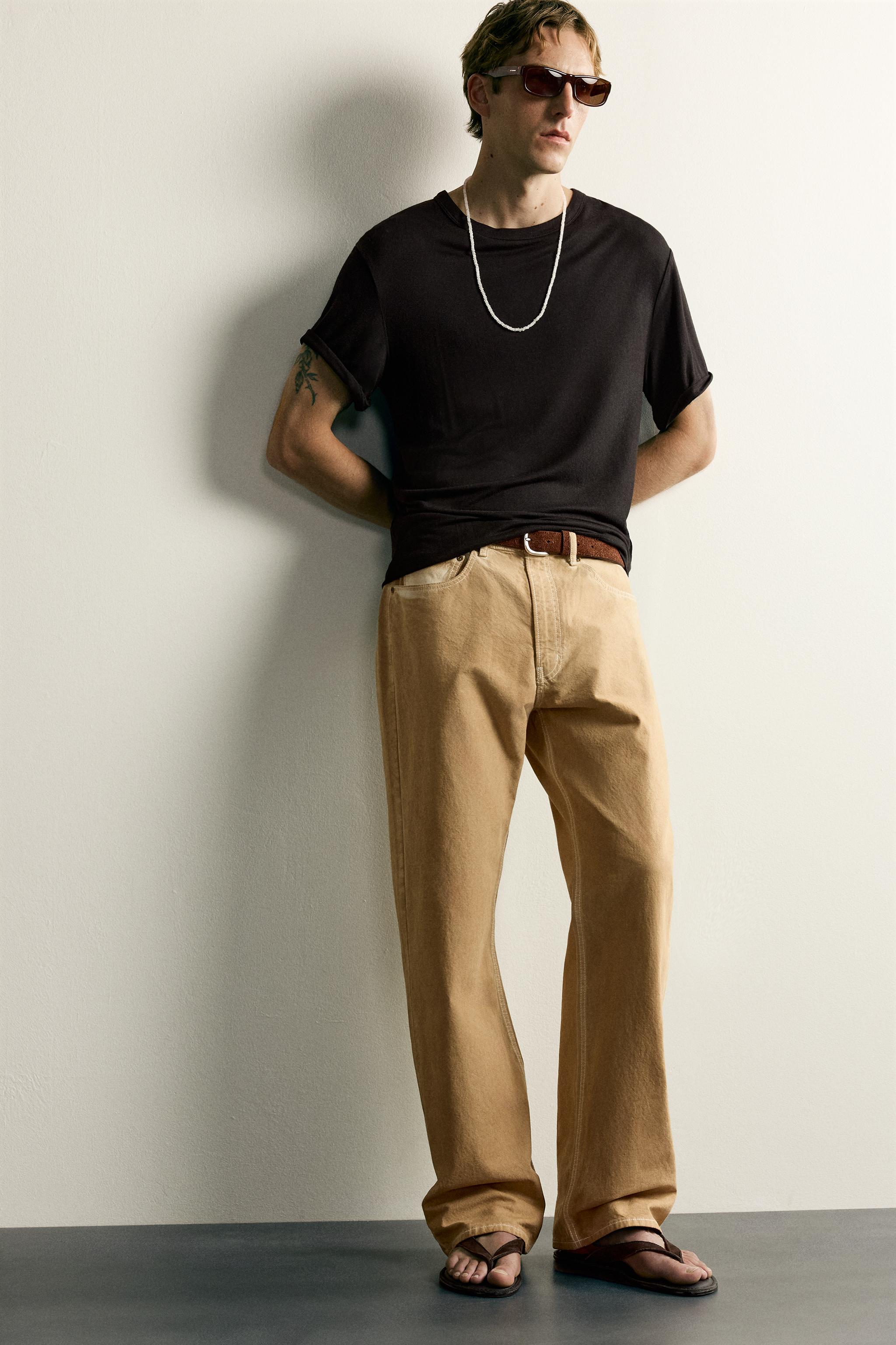 IRREGULAR WASH LOOSE FIT JEANS